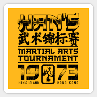 Han's Martial Arts Tournament Sticker